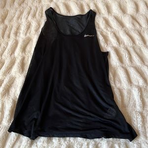 Black, nike, dry fit tank top